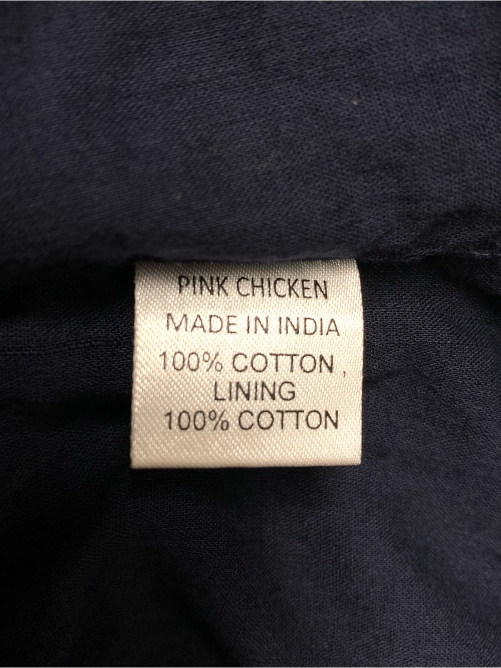 Pink Chicken Ave Bella Embroidered Dress Girls Size 14 Navy Blue Boho Peasant - Picture 11 of 11